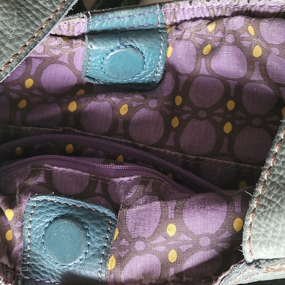 Fossil Leather Satchel Shoulder Bag - Picture 12 of 14